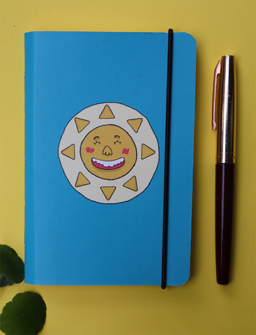 Mini Pocket Book | The Blue Happy Sun - Little Green Trunk