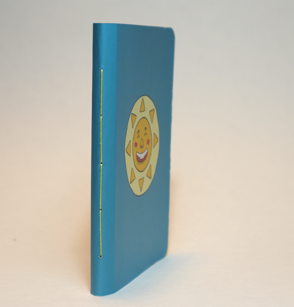 Mini Pocket Book | The Blue Happy Sun - Little Green Trunk