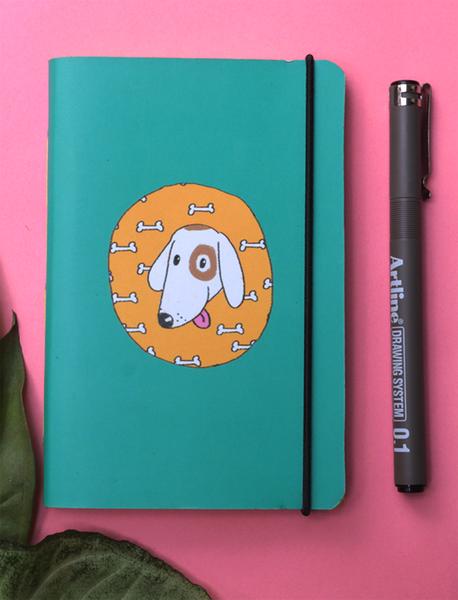 Mini Pocket Book | Love Hungry Dog - Little Green Trunk