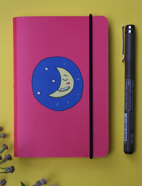 Mini Pocket Book | Moons & Stars - Little Green Trunk