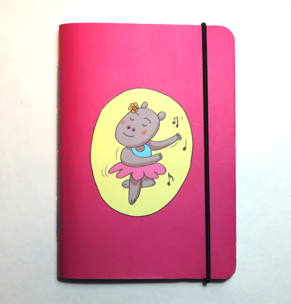 Mini Pocket Book | Hippo Ballet - Little Green Trunk