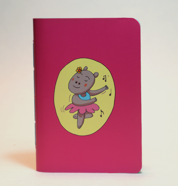 Mini Pocket Book | Hippo Ballet - Little Green Trunk