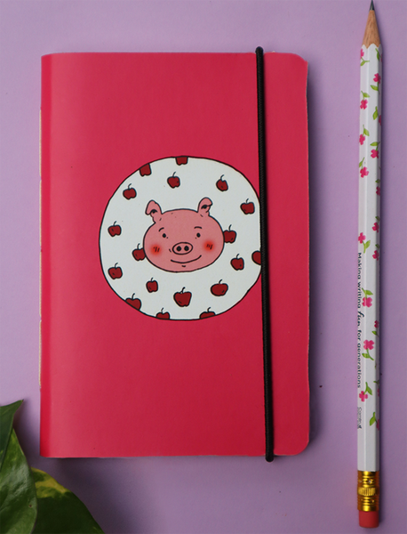 Mini Pocket Book | Apple Piggy - Little Green Trunk