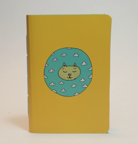 Mini Pocket Book | Day Dreaming Cat - Little Green Trunk
